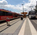 Eisenbahn- / Straßenbahnverknüpfungspunkt  Gera-Zwötzen